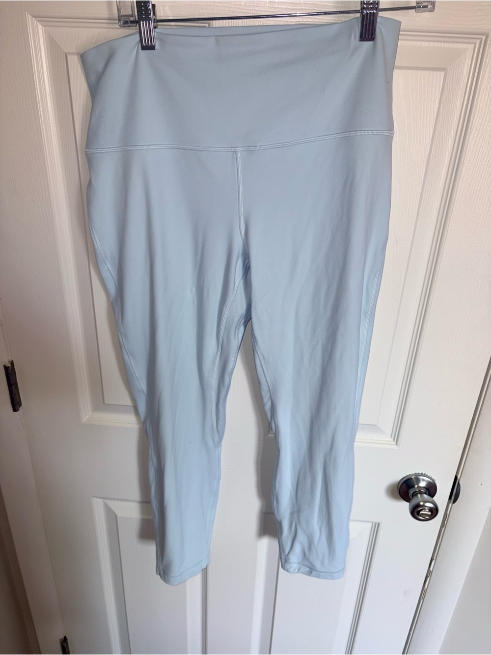 lululemon athletica Pale Blue High-Waist Cropped Leggings